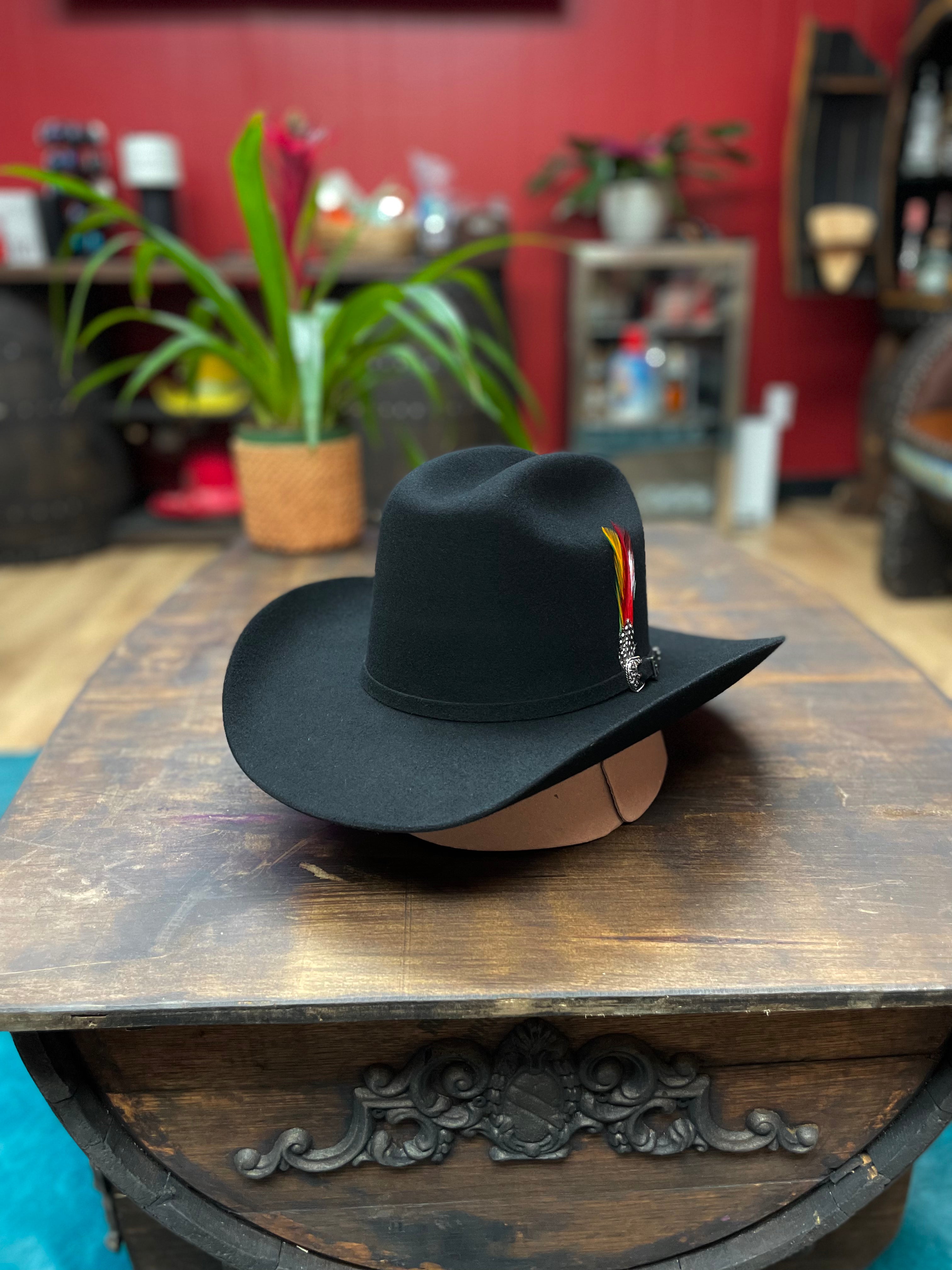 6X Durango Black Felt Hat